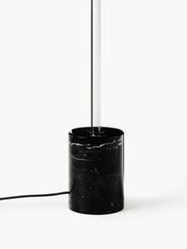 Lampa podłogowa LED Shelby, Czarny, marmurowy, W 111 cm