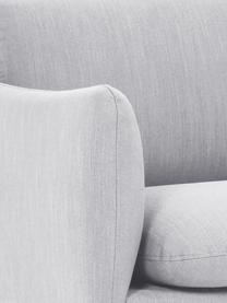Sofa Moby (3-Sitzer), Bezug: Polyester Der hochwertige, Gestell: Massives Kiefernholz, FSC, Füße: Metall, pulverbeschichtet, Webstoff Hellgrau, B 220 x T 95 cm