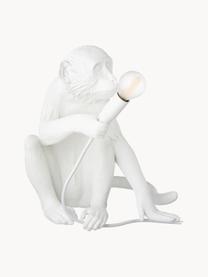 Designová stolní lampa Monkey, Bílá, Š 34 cm, V 32 cm