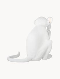 Lampe à poser design Monkey, Blanc, larg. 34 x haut. 32 cm