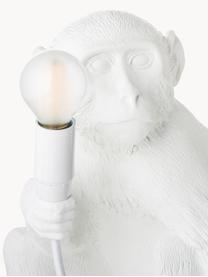 Design tafellamp Monkey, Lamp: kunsthars, Wit, B 34 x H 32 cm