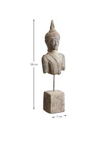 Dekorácia Buddha, Kamenina, Béžová, Š 7 x V 38 cm