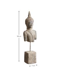 Deko-Objekt Buddha, Steingut, Beige, 7 x 38 cm