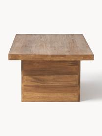 Konferenčný stolík z recyklovaného tíkového dreva Tom, Recyklované tíkové drevo, morené, Tíkové drevo, morené do tmava, Š 115 x H 55 cm