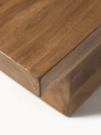 Mesa de centro de teca reciclada Tom, Madera de teca curtida

Este producto está fabricado con madera de origen sostenible y con certificación FSC®., Madera de teca, barnizada oscura, An 115 x F 55 cm