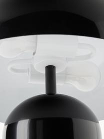 Veľká retro stolová lampa Walter, Čierna, lesklá, Ø 38 x V 55 cm