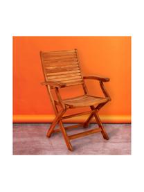 Chaise pliante bois avec accoudoirs Somerset, 2 pièces, Bois d'acacia
