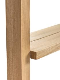 Scheve spiegel Flavina met licht houten frame en ladderplank, Lijst: hout, Licht hout, B 55 cm x H 180 cm