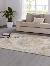 Tapis vintage Garonne, Brun cuivré, beige