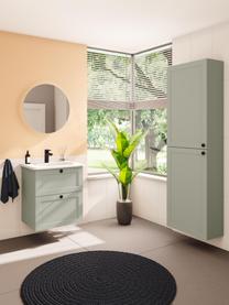 Vysoká koupelnová skříňka s matným povrchem Rafaella, Šalvějově zelená, Š 40 cm, V 180 cm