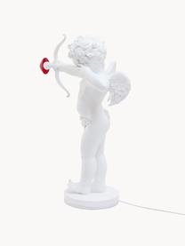 Lampa stołowa z funkcją przyciemniania Cupido, Tworzywo sztuczne, Biały, czerwony, S 50 x W 63 cm
