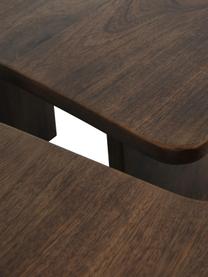 Mesa de centro redonda de madera de mango Match, 2 pzas., Madera de mango, Madera de mango oscura, Ø 90 cm
