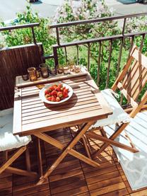 Salon de jardin en bois Skyler, 3 élém., Brun, Lot de différentes tailles