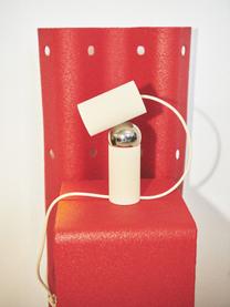 Lámpara de mesa pequeña Bilboquet, Adornos: metal recubierto, Blanco, plateado, An 10 x Al 20 cm