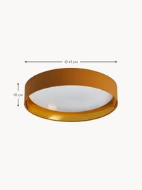 Stropní LED svítidlo Mallory, Nugátová, Ø 41 cm, V 10 cm