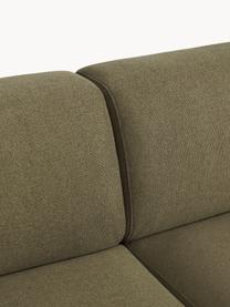 Ecksofa Melva (4-Sitzer), Bezug: 100 % Polyester Der strap, Gestell: Massives Kiefern- und Fic, Webstoff Olivgrün, B 319 x T 195 cm, Eckteil links