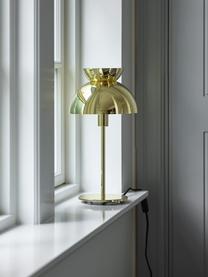 Design Tischlampe Butterfly, Goldfarben, glänzend, Ø 21 x H 40 cm