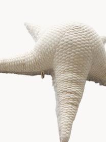 Handgefertigtes Kuschelkissen SeaStar, B 95 cm, Unten: Kunstpelz (100 % Polyeste, Cremeweiss gesprenkelt, Hellbeige, B 95 x H 26 cm