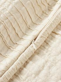 Plissierte Baumwoll-Kissenhülle Artemis, 99 % Baumwolle, 1 % Polyester, Cremeweiß, B 30 x L 50 cm
