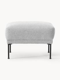 Sofa-Hocker Fluente, Bezug: 100 % Polyester Der strap, Gestell: Massives Kiefernholz, Bir, Webstoff Hellgrau, B 62 x T 50 cm