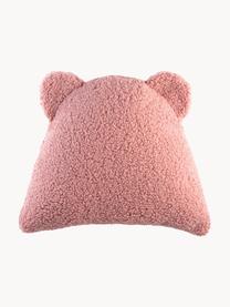 Coussin moelleux en peluche Bear, Rose pâle, larg. 37 x long. 40 cm