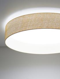 Plafonnier LED Helen Nature, Beige clair, Ø 52 x haut. 11 cm