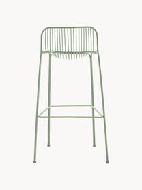 Taburete arto para exterior Hiray, Acero galvanizado pintado, Verde salvia, An 57 x Al 96 cm