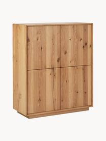 Dressoir Noel van essenhoutfineer, Vezelplaat met gemiddelde dichtheid (MDF) met essenfineer, Hout, B 100 cm x H 120 cm