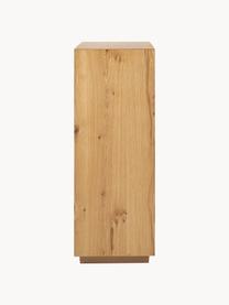 Highboard Noel aus Eschenholzfurnier, Mitteldichteholzfaserplatte (MDF) mit Eschenholzfurnier, Helles Holz, B 100 x H 120 cm