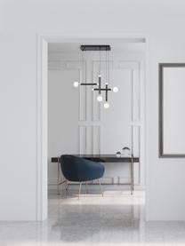 Lámpara de techo LED de diseño Cayo, Estructura: aluminio recubierto, Anclaje: aluminio recubierto, Cable: plástico, Negro, dorado, blanco, An 51 x Al 39 cm