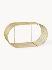 Estante de pared de metal Curva, 33 cm, Metal recubierto, Dorado, An 61 x Al 33 cm