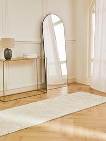 Tapis de couloir blanc crème viscose tufté main Shiny, Crème, larg. 80 x long. 200cm