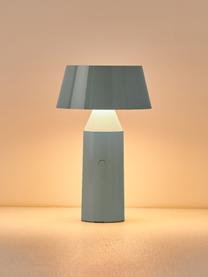 Mobilna lampa stołowa LED z funkcją przyciemniania Bicoca, Jasny niebieski błyszczący, złamana biel, Ø 16 x W 30 cm