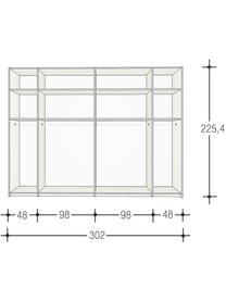 Schwebetürenschrank Oliver mit 2 Türen, inkl. Montageservice, Korpus: Holzwerkstoffplatten, lac, Weiß, 302 x 225 cm