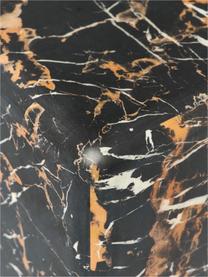 Columna decorativa en aspecto mármol Look, Poliresina cubierta con lámina de melamina, Marrón oscuro aspecto mármol, An 33 x Al 91 cm