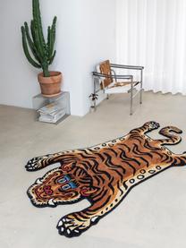 Ręcznie tuftowany dywan z wełny Tiger, 100% wełna

Włókna dywanów wełnianych mogą nieznacznie rozluźniać się w pierwszych tygodniach użytkowania, co ustępuje po pewnym czasie, Brązowy, czarny, S 70 x D 125 cm (Rozmiar XS)