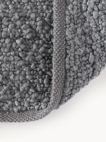 Handgewebter Teppich Leah, 88 % Polyester, 12 % Jute, GRS-zertifiziert, Dunkelgrau, B 120 x L 180 cm (Grösse S)