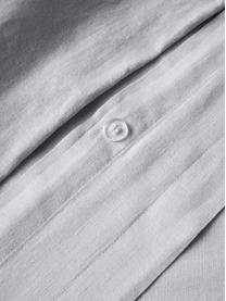 Pościel z lnu z efektem sprania Nature, Jasny szary, 135 x 200 cm + 1 poduszka 80 x 80 cm