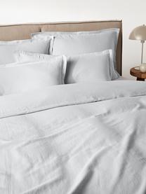 Ropa de cama de lino lavado Nature, Lino mixto
(52% lino, 48% algodón)

Densidad de hilo 108 TC, calidad estándar

Las prendas de lino mixto absorben hasta 35% de humedad intercambiandola con el ambiente, se seca muy rápido y tiene un agradable efecto refrescante para las noches de verano. Además su alta resistencia a la abrasión hace que el lino sea muy duradero, Gris claro, Cama 80 cm (135 x 200 cm), 2 pzas.