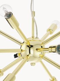 Hanglamp Spike, Lampenkap: vermessingd metaal, Goudkleurig, Ø 50 cm