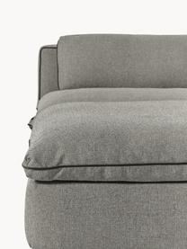 Modulares XL-Ecksofa Felix mit Hocker, Bezug: 100 % Polyester Der strap, Gestell: Massives Kiefern- und Fic, Füße: Kunststoff Dieses Produkt, Webstoff Dunkelgrau, B 300 x T 250 cm