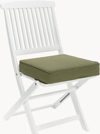 Cojines de asiento altos Zoey, 2 uds., Funda: 100% algodón, Verde oliva, An 40 x L 40 cm