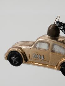 Ozdoba choinkowa Car, Szkło, tworzywo sztuczne, Odcienie złotego, S 11 x W 6 cm