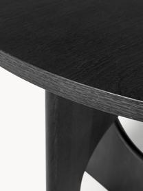 Ovaler Esstisch Apollo, in verschiedenen Größen, Tischplatte: Eichenholzfurnier, lackie, Beine: Eichenholz, lackiert, Met, Eichenholz, schwarz lackiert, B 200 x T 90 cm
