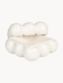 Caja de almacenamiento de porcelana Bubble, 15 cm, Porcelana, Blanco Off White, An 15 x F 15 cm