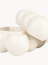 Caja de almacenamiento de porcelana Bubble, 15 cm, Porcelana, Blanco Off White, An 15 x F 15 cm