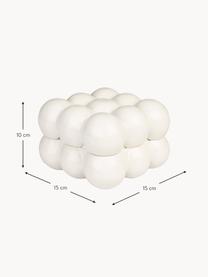 Porzellan-Aufbewahrungsbox Bubble, B 15 cm, Porzellan, Off White, B 15 x T 15 cm