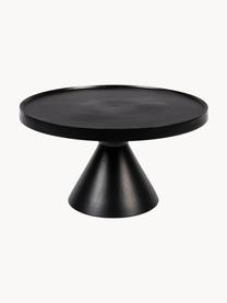 Okrúhly kovový konferenčný stolík Floss, Hliník ošetrený práškovým náterom, Čierna, Ø 60 cm