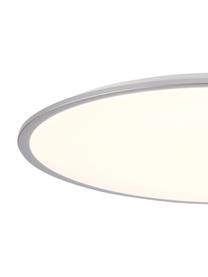 Plafón LED grande Jamil, con mando a distancia, Pantalla: plástico, Blanco, plateado, Ø 58 x Al 9 cm