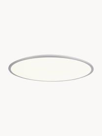 Grand plafonnier LED intensité variable Jamil, Blanc, couleur argentée, Ø 58 x haut. 9 cm